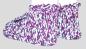 Preview: Knitted slippers in purple, black, white from polyester in size 38/39